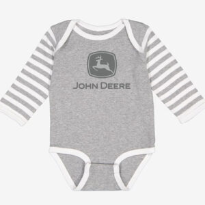 John Deere Grey Infant Bodysuit - 6 Months