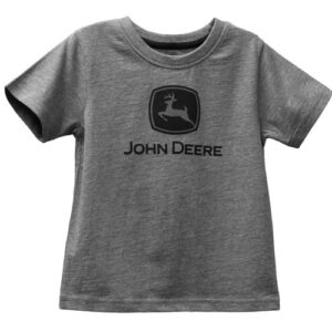 John Deere Kids Grey Logo T-Shirt