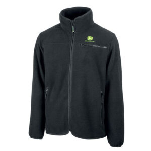 John Deere Adults Black Operator Fleece Jacket