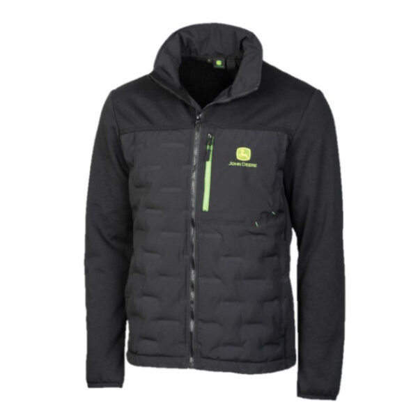 John Deere Adults Black Operator Hybrid Jacket