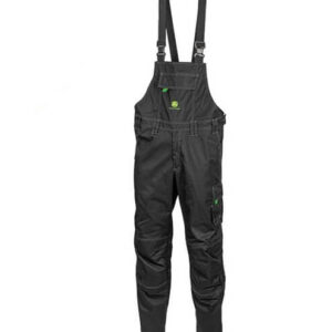 John Deere Adults Bib & Brace Overalls - Black