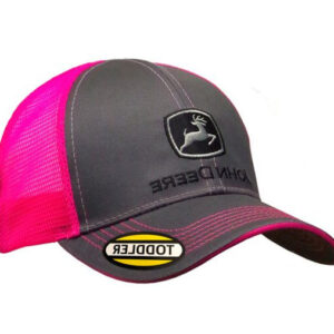 John Deere Kids Grey & Pink Cap