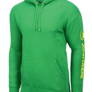 John Deere Adults Zip Fleece Hoodie - Green
