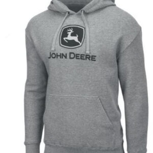 John Deere Adults Hooded Sweatshirt - Grey