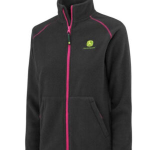 John Deere Kids Pink Field Fleece Zip Jacket