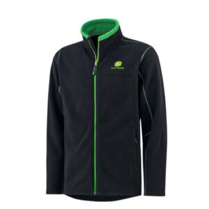 John Deere Adults Green Field Fleece Zip Jacket - Small