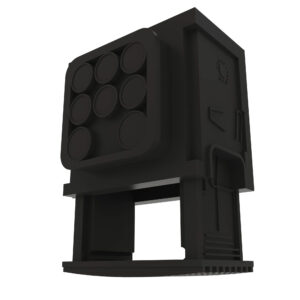 Black External Electrical Connector Housing, 8 Cavities