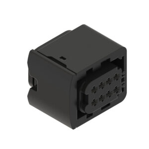Black External Electrical Connector Housing, 8 Cavities
