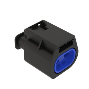 Black External Electrical Connector Housing, Cavities 2