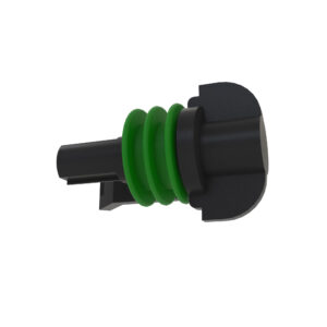 Black External Electrical Connector Housing, 1 Cavities