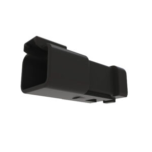 Black External Electrical Connector Housing, 4 Cavities