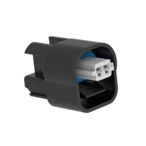 Black External Electrical Connector Housing, 2 Cavities