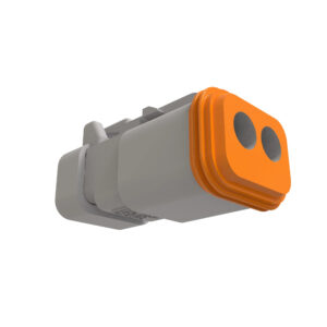 Black Internal Electrical Connector Housing, 2 Cavities