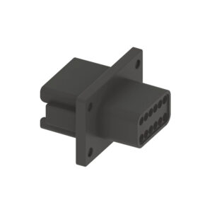 Black External Electrical Connector Housing, 12 Cavities
