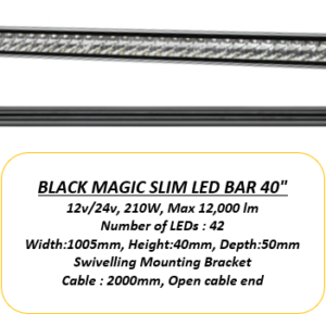 Black Magic Slim Led Bar 40"
