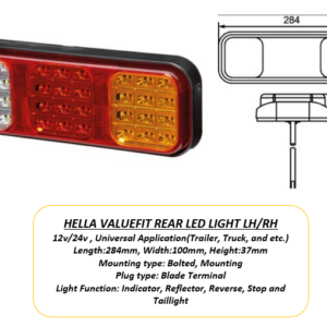 Valuefit Rear Led Light Lh/Rh